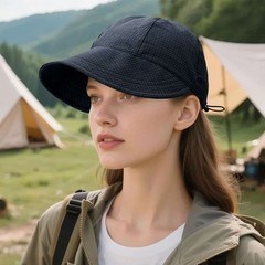 Women Sun Visor Hat Wide Brim Anti UV Protection Summer Beach Travel Cap Outdoor