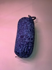 Keith Haring Men&rsquo;s M Reversible Down Puffer Vest zip Graphic Print Blue/Black