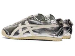 Onitsuka Tiger Mexico 66 Silver White Leather Sneakers Shoes Unisex w/ Box