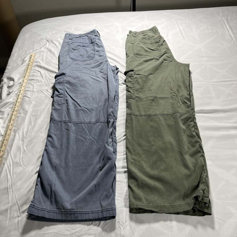 American Eagle Women’s Cargo Stretchy Pants Lot Of 2 See Details & Photos Sz 14
