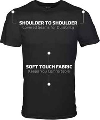 Gildan (5-pack) Black Solid Heavy Cotton Short Sleeve Blank T-Shirt S-3XL