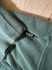 HUF Logo Pullover Hoodie Green Size M