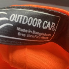Baseball Cap Adjustable Solid Orange Trucker Ball Hat