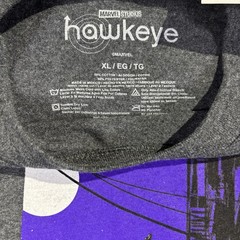 Disney Marvel Studios Hawkeye TV Show Clint Kate Bishop Gray XL Graphic T-Shirt