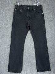 Levi&rsquo;s 517 Jeans Mens 34×30 Black Boot Cut Denim 100% Cotton Western Cowboy