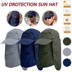 UV Protection Sun Hat with Neck Flap for Fishing Hiking Baseball Cap Outdoor