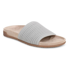 VIONICS Evie Knit Slide Sandal – Vapor Silver NEW
