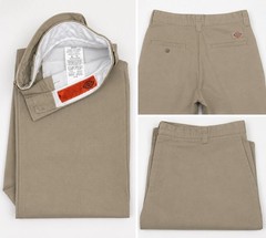 Dickies 874 Beige Workwear Pants 33W Regular Fit Straight Twill Flat Front