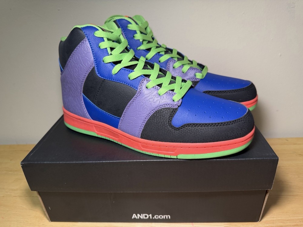 AND1 Slam Mid TPR AD90206MBID – Men&rsquo;s Size 9.5 – Athletic Basketball Shoes