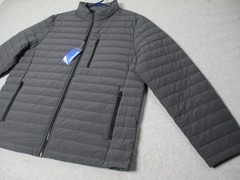Nautica Puffer Jacket Performance Active Stretch Water Resist Gray Mens Large