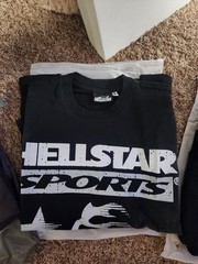 Hellstar Graphic Logo Print Black Double-Sided Long Sleeve Men’s L