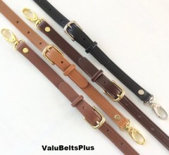 5/8&Prime; or1&Prime;Quality Adjustable Leather Replacement Cross Body Bags Purses 4 Colors