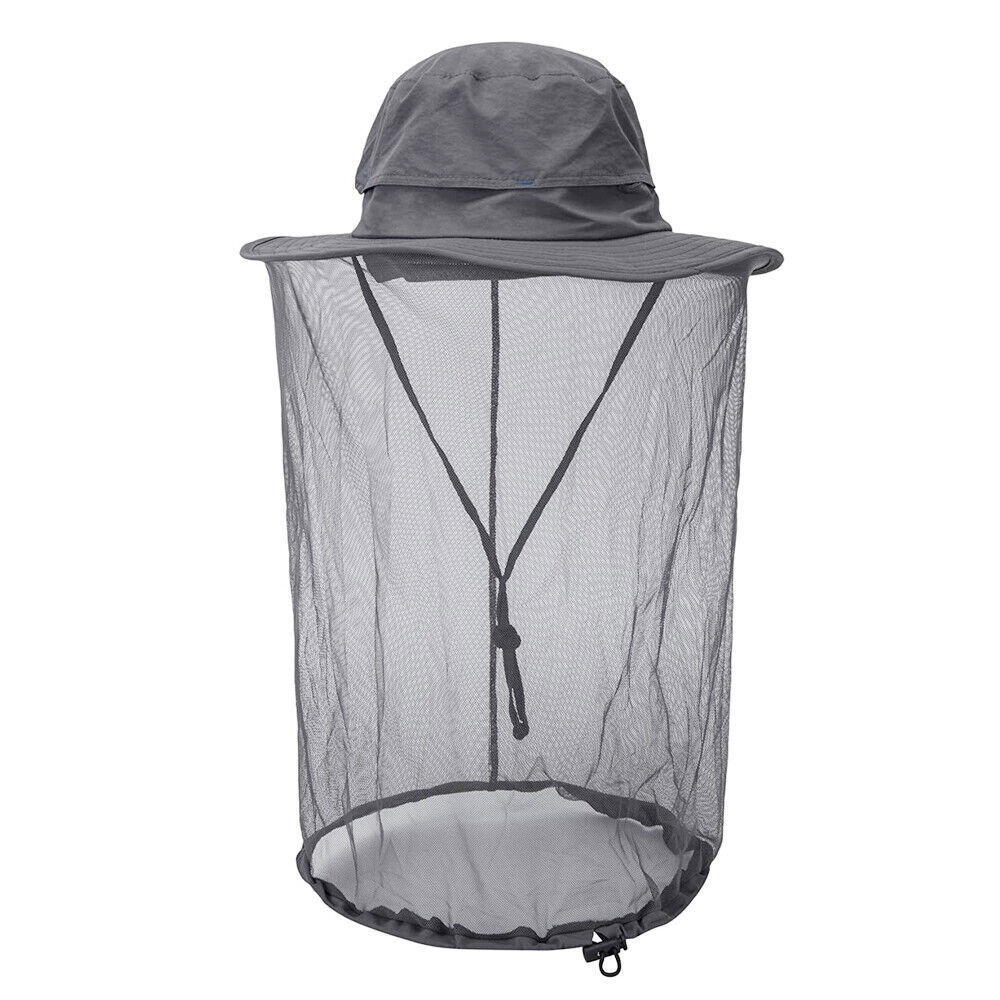 1/2Pack Anti-Mosquito Head Net Hat Outdoor Bee Insects Bug Sun Cap UV Protection