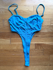 Zara Turquoise Bustier Bodysuit – Size Medium