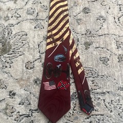 Steven Harris Handmade Necktie Military Confederate Southern Theme Striped