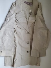 Banana Republic Chico&rsquo;s Women&rsquo;s Blazer Beige Size 0 98% cotton 2% Spandex