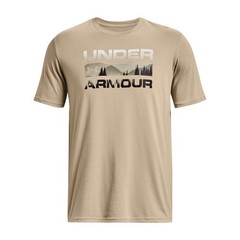 Under Armour 1361903 Men&rsquo;s UA Stacked Logo Fill S/S T-Shirt, City Khaki, Medium