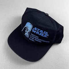 Vintage Star Wars Hat Snapback Black Darth Vader Dark Side Lucasfilm 90s 1996