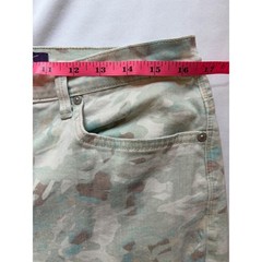 Gloria Vanderbilt Amanda Camo Floral Embroidered Jeans Womens 12 Pastel Straight
