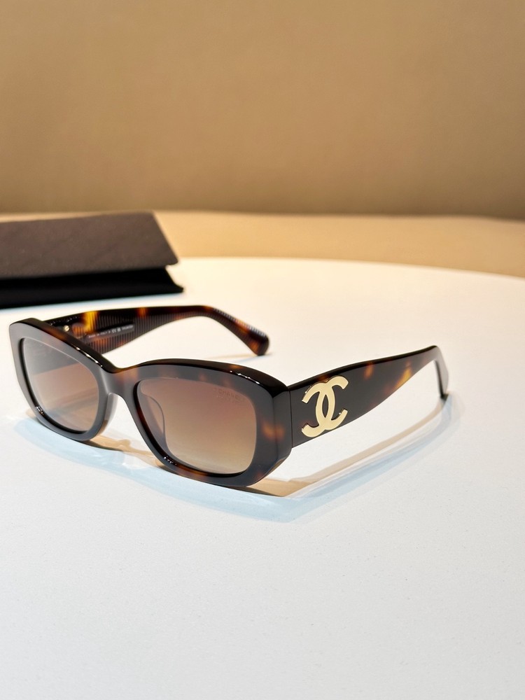 Tortoise Polarized Rectangle Sunglasses Acetate Frame Brown Tint Lens New