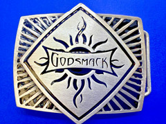 GODSMACK Album Emblem American Rock Music Band Silver Color NOS Belt Buckle