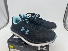Under Armour Charged Assert 10 Athletic Sneakers Women&rsquo;s Black Low Top – 8 WIDE