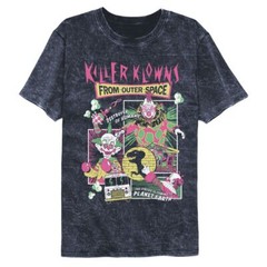 Killer Klowns Comic Boxes Colortone Mineral Wash Movie Shirt