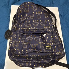 Loungefly Pokémon Pikachu Mini Backpack Blue/Gold All-Over Print Zip
