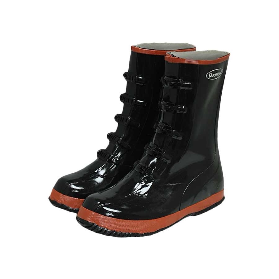 Durawear 1520 5-Buckle Fabric Lined Protective Arctic Rubber Work Boots, Size 13