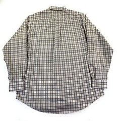 Brooks Brothers Men&rsquo;s Regular Fit Non-Iron Pocket Gray Check Shirt Large