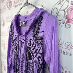 Sure original back to basic long sleeve hoodie Purple Elephant Graphic top shirt