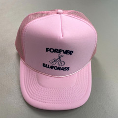 Bluegrass Trucker Hat Snapback Mesh Retro Country Western Music Banjo Guitar