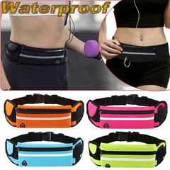 Waist Running Belt Bag Sports Portable Outdoor Gym Waterproof Money Zip Pouch