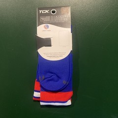 TCK PERFORMANCE SOCK BPSF MEDIUM PRODRI BLUE W/ RED & WHITE STRIPES NEW USA