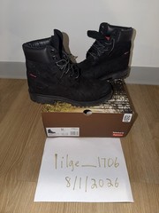 Timberland 6&Prime; Premium Waterproof Boot Supreme Diamond Plate Black Size 8.5