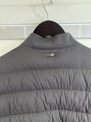 Herno Anthracite Down Injected Lightweight Quilted Jacket US 42