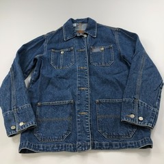 Lauren Jeans Co. PS Petite Small Chore Coat Barn Country Denim Jacket Blue MINT