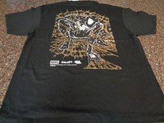 HUF x Marvel Spider-Man Arachknight Black T-Shirt Adult XL Gold Foil New NWT