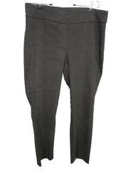 Briggs Stretch Black/Gray Pull On Straight Leg Pants Size L