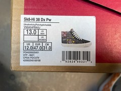 Vans Sk8-Hi 38 DX Pw Anaheim Factory Positivy Patchwork Size US 13 Men New Skate