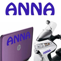 Anna, Sticker Vinyl