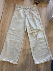 drew house Wide-Leg Jeans Light Blue Light Wash. size 34
