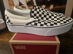 Vans Classic Slip-On Stackform Checkerboard N0A7Q5RTYQ Shoes Men&rsquo;s Size 10 NEW