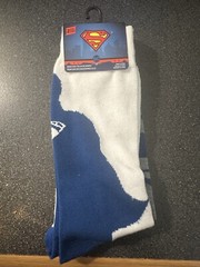 Superman DC Crew Socks 2-Pair Pack Multi-Color NEW Machine Wash cold/gentle