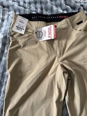 Wrangler ATG All Terrain Gear Men&rsquo;s Beige Stretch Chino Pants 32W Slim Taper