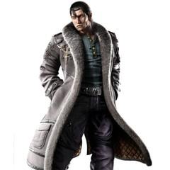 Handmade Tekken 8 Sergei Dragunov Gray Suede Leather Trench Coat for Men & Women
