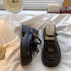Japanese Lolita Girls Flats Shoes Faux Leather Mary Janes JK Uniform School Shoe