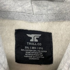 Troll Co. Eagle Eye Hoodie Mens 2XL Gray Pullover Dirty Hands Clean Money