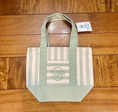 Trader Joes Limited Edition Striped Mini Tote Complete Collection Lot Of 4