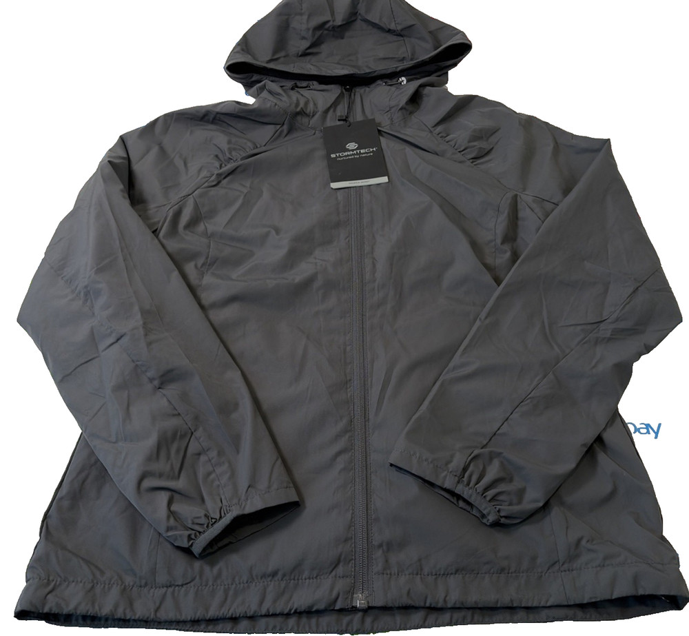 Stormtech Pacifica Jacket Womans Full Zip Outdoor Performance Gray Size Medium